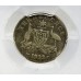  AUSTRALIA 1922/1 . THREEPENCE . OVERDATE . RARE . GENUINE . PCGS CERTIFIED